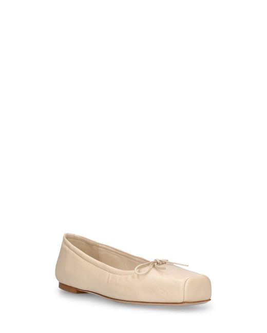 Aeyde Natural 5mm Gabriella Leather Flats