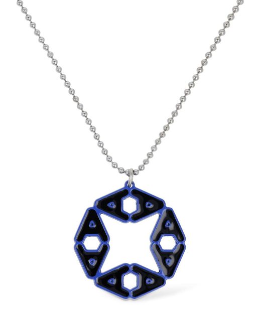 1017 ALYX 9SM Blue Mark Flood Circle A Long Necklace