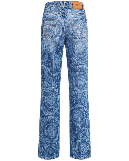 Versace Blue Jeans Aus Denim "barocco"