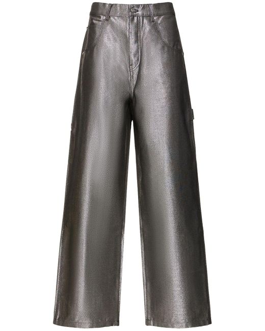 Marc Jacobs Gray Reflective Oversize Jeans