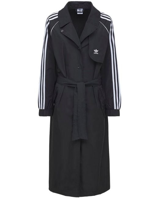 Adidas Originals Black Trench Coat