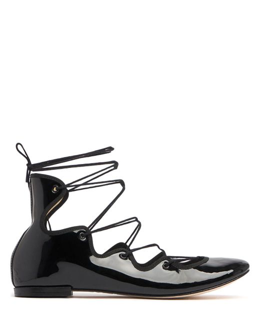 Repetto Black 5Mm Limbo Mid Patent Leather Flats