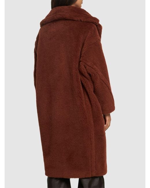 Max Mara Tedgirl アルパカブレンドロングコート ブラウン | Lyst