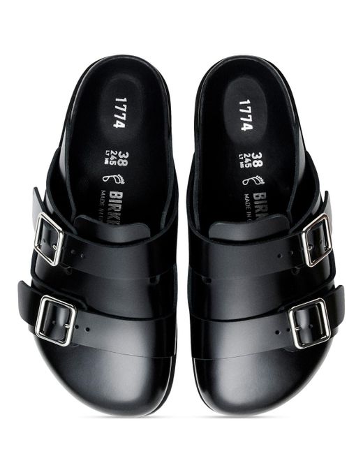 Birkenstock 1774 Black 222 West Shiny Leather Sandals for men