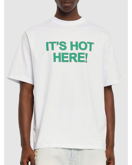 メンズ MSGM コットンtシャツ White