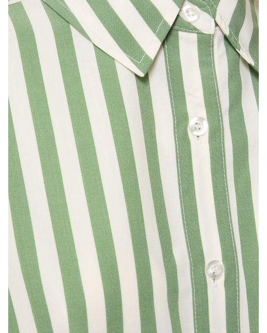 WeWoreWhat Green Dani Striped Shirt