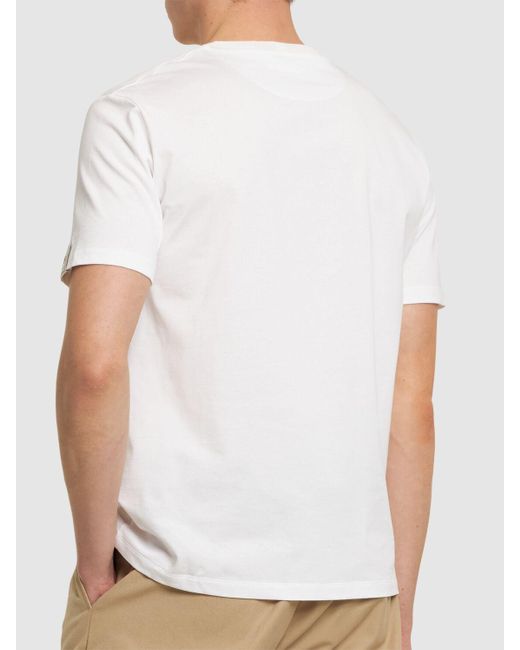 Camiseta de algodón con logo Bally de hombre de color White