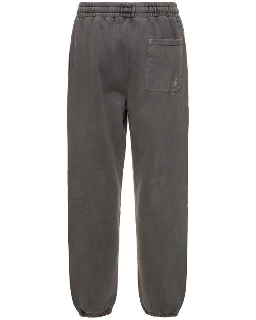 Pantaloni in felpa effetto stonewashed di Unknown in Gray da Uomo