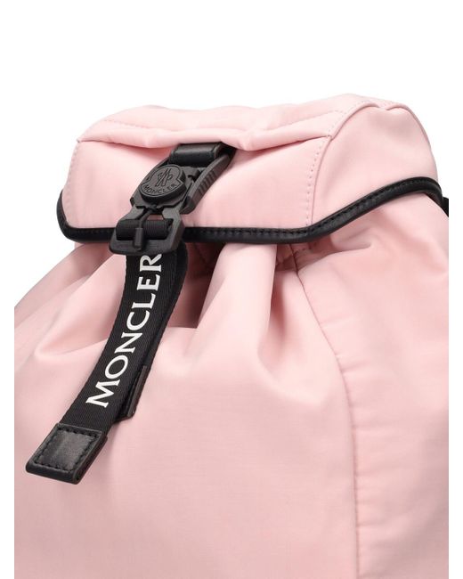 Moncler Pink Technostoff-rucksack "trick"