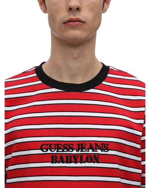 t shirt guess manica lunga uomo