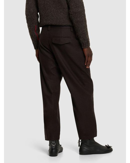 Pantalones de lana A.P.C. de hombre de color Black