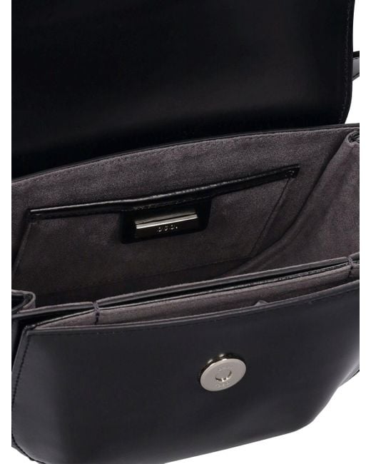 OSOI Black Cubby Coated Leather Shoulder Bag
