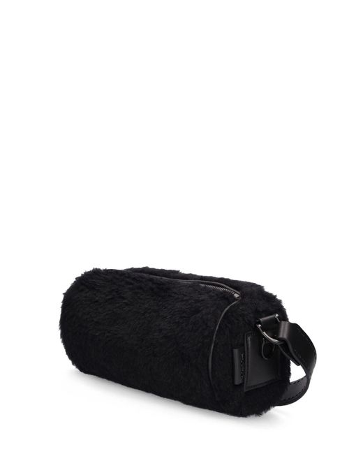 Max Mara Black Small Roll Teddy Shoulder Bag