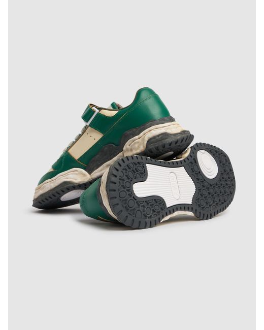 Uomo Sneakers Basse Keith di Maison Mihara Yasuhiro in Green da Uomo