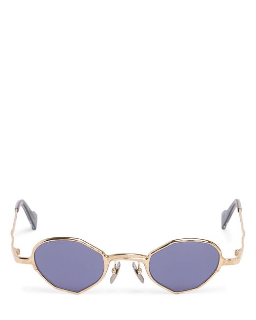 Kuboraum Blue Z20 Round Metal Sunglasses