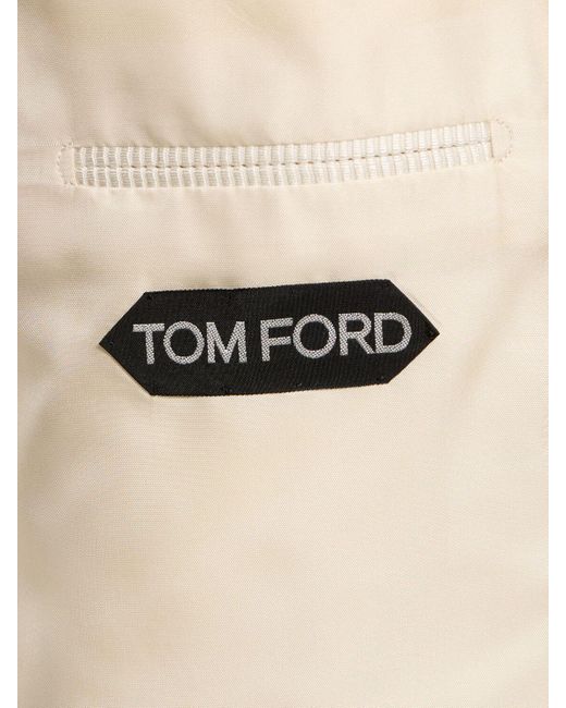 Blazer de seda y algodón Tom Ford de hombre de color Natural