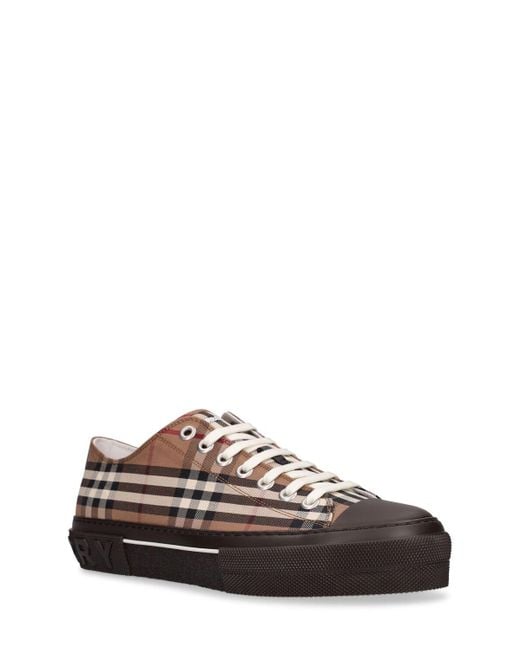 Vintage Check Cotton Sneakers Burberry de hombre de color Brown