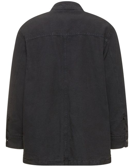 Isabel Marant Black Lawrence Cotton Workwear Jacket for men