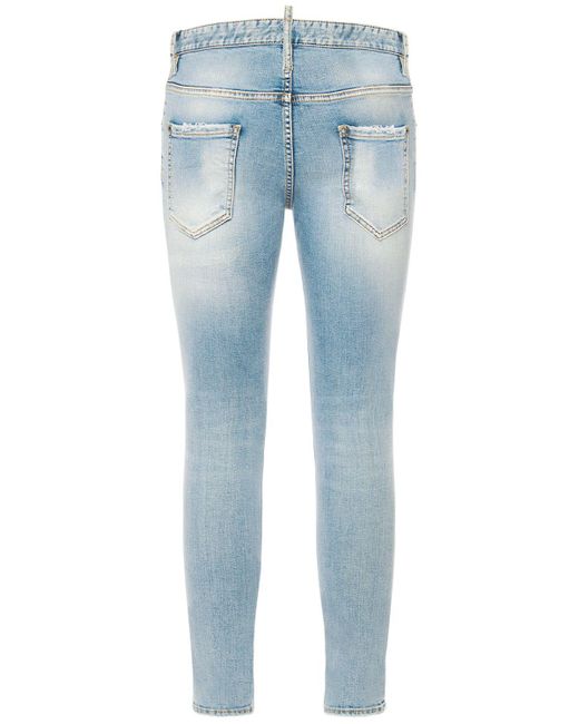 DSquared² Blue Super Twinky Stretch Cotton Denim Jeans for men