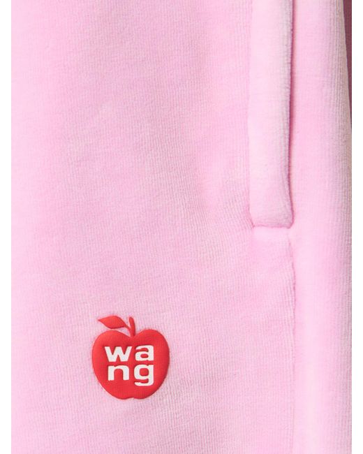 Alexander Wang Pink Articulated Cotton Blend Sweatpants
