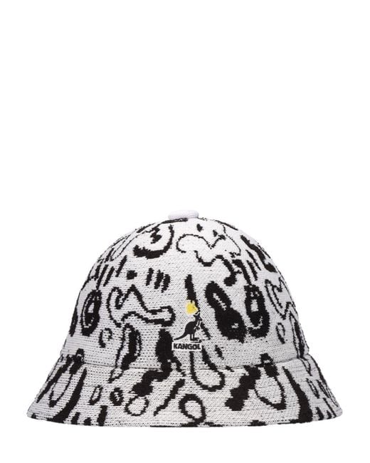 Kangol Street King Casual Bucket Hat in White for Men Lyst