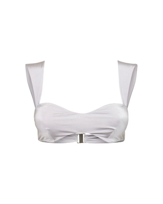 Top bikini in lycra di Magda Butrym in White