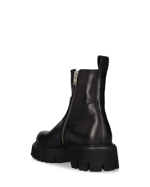 Mattia Capezzani Black Leather Chelsea Boots for men