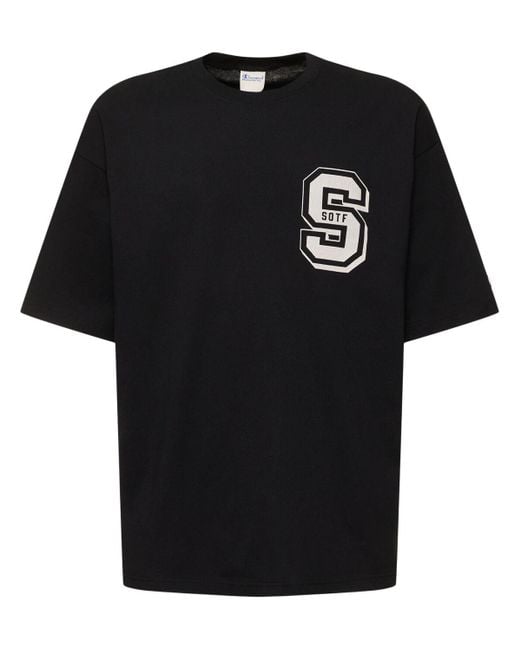 メンズ Champion Tシルエットtシャツ Black