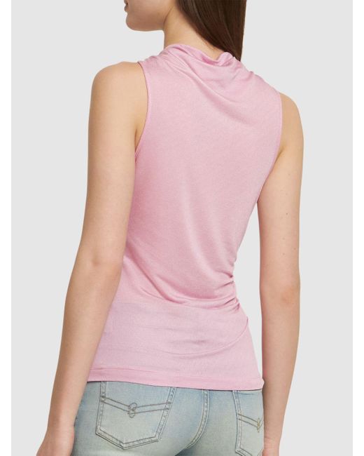 Blumarine Pink Damen Jerseysablé-Oberteil