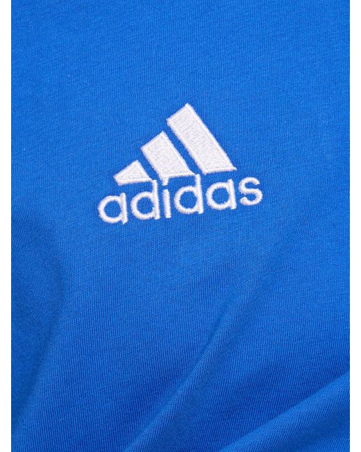 Camiseta de algodón Adidas Originals de hombre de color Blue