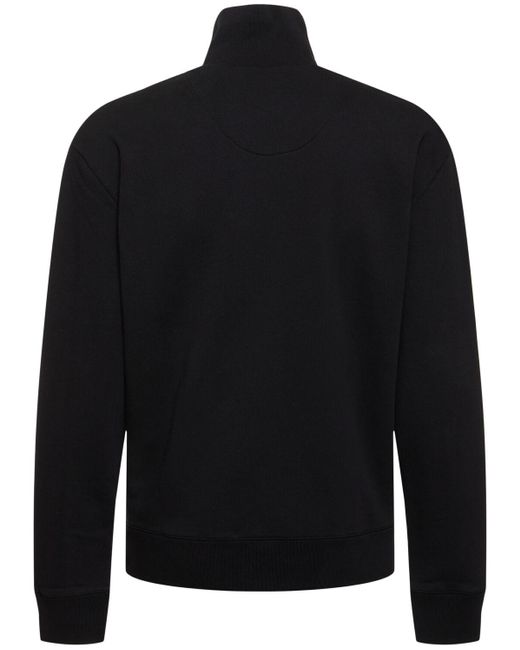 Maison Kitsuné Black Fox Head Patch Comfort Zip Sweatshirt for men
