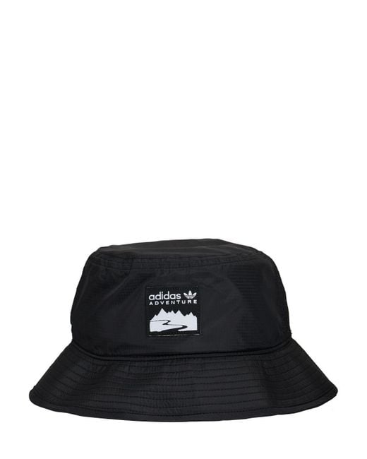 Adidas Originals Black Adventure Ripstop Bucket Hat for men
