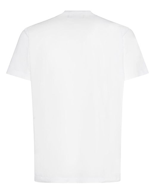 T-shirt rocco siffredi in cotone di DSquared² in White da Uomo