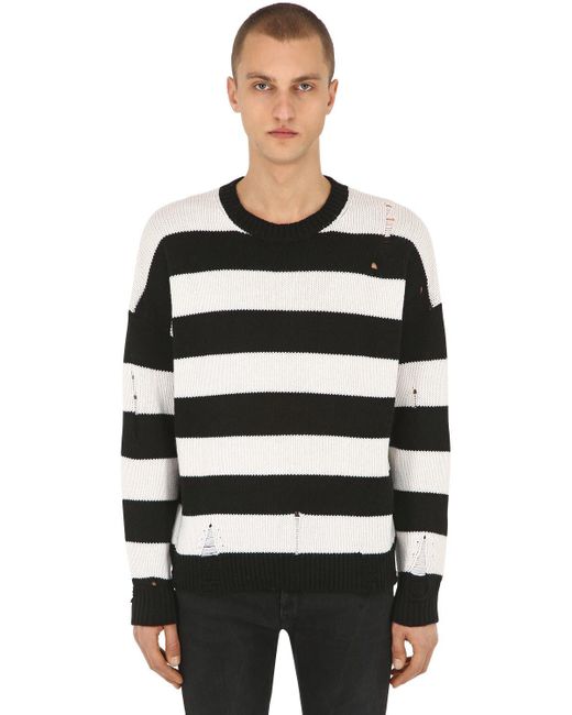 The Kooples Oversized, Wool And Cashmere Sweater With Black And White  Stripes for Men | Lyst UK