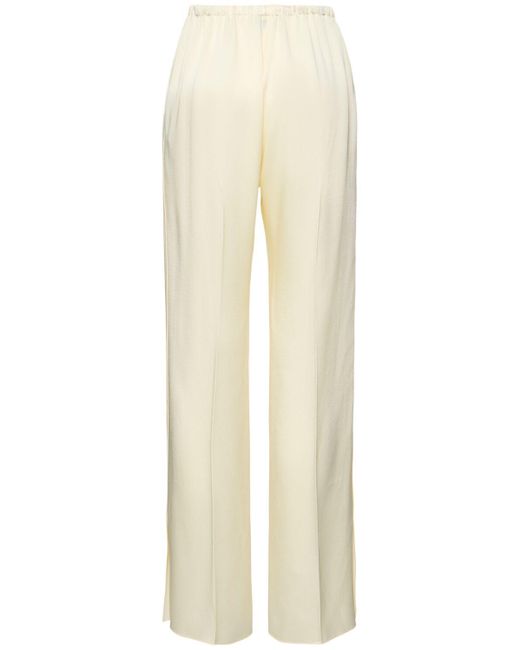 Forte Forte Natural Gerade Hose Aus Enverssatin