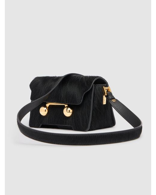 Marni Mini Trunkaroo ヘアカーフショルダーバッグ Black
