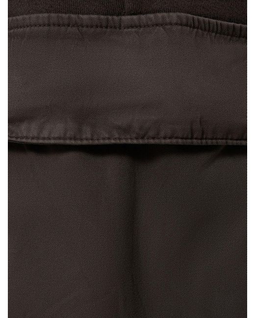 Pantaloni cargo chandra in felpa di Les Tien in Black