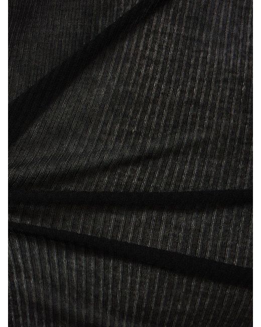 Haut sans manches en jersey côtelé skorpio Rick Owens en coloris Black