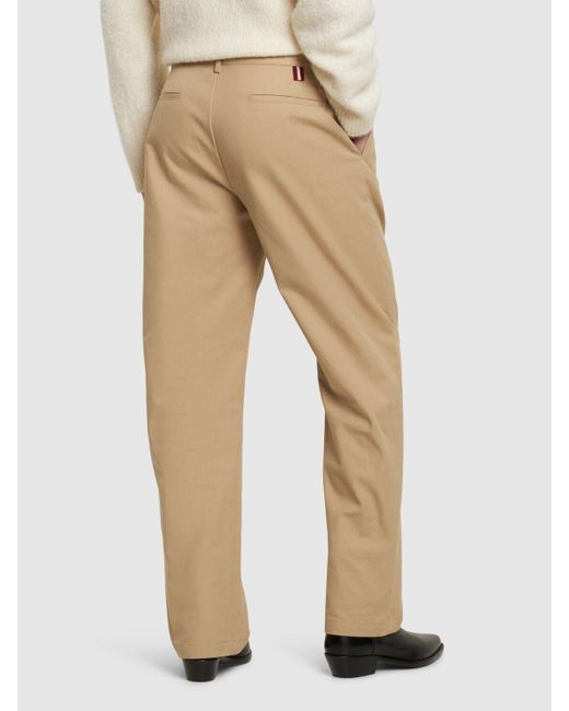 Bally Natural Straight Leg Cotton Chino Pants for men