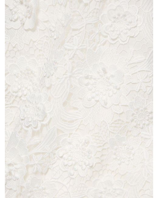 Zimmermann White Raie Flower Lace Mini Dress