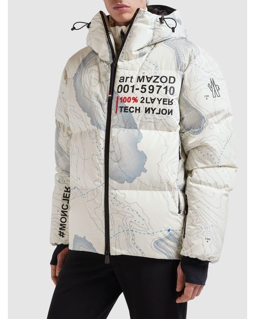 3 MONCLER GRENOBLE Multicolor Mazod Printed Nylon Down Jacket for men