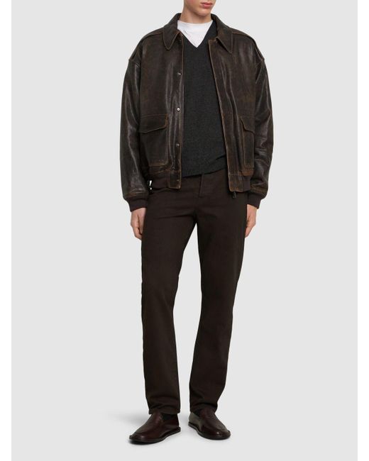 メンズ The Row Carlisle コットンジーンズ Black