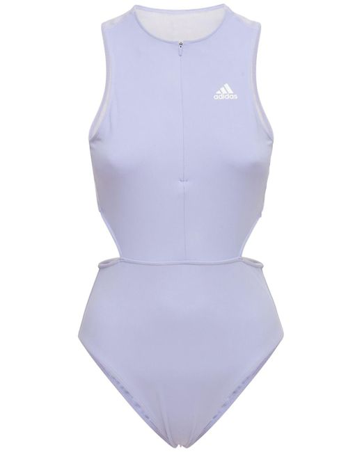 Adidas Originals Purple Cut Out Bodysuit