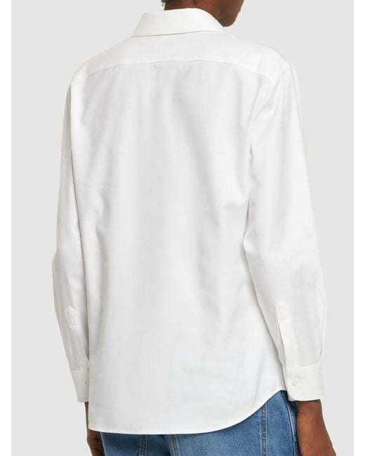Gucci White Oxford Cotton Shirt
