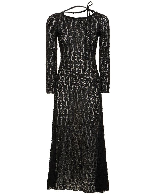 GIMAGUAS Black maggie Lace Long Dress