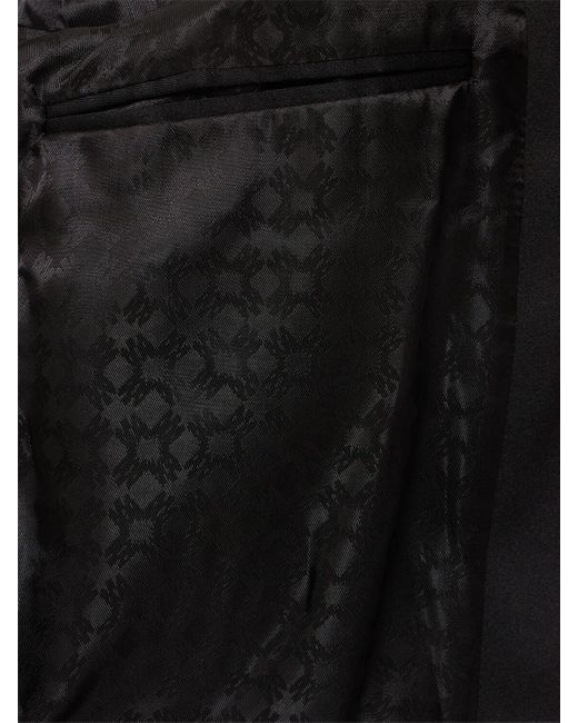 Amiri Black Embellished Shawl Collar Wool Blazer for men