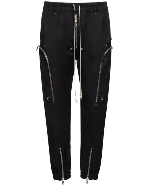 メンズ Rick Owens Bauhaus ドローコードカーゴパンツ Black