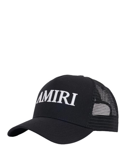 Cappello trucker in tela di cotone con logo di Amiri in Black da Uomo