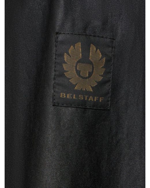 メンズ Belstaff Tour ワックスドコットンオーバーシャツジャケット Black