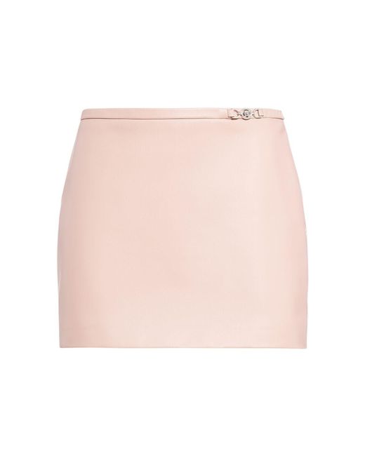 Minifalda de piel Versace de color Pink